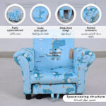 Leo Croc Kids Armchair with Stool