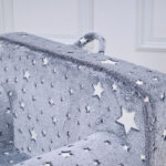 Aurora Kids Comfy Armchair with Glow in Dark Fabric and Carrying Handle