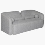 Copenhagen 3-Seater Fabric Sofa with 4 Cushions