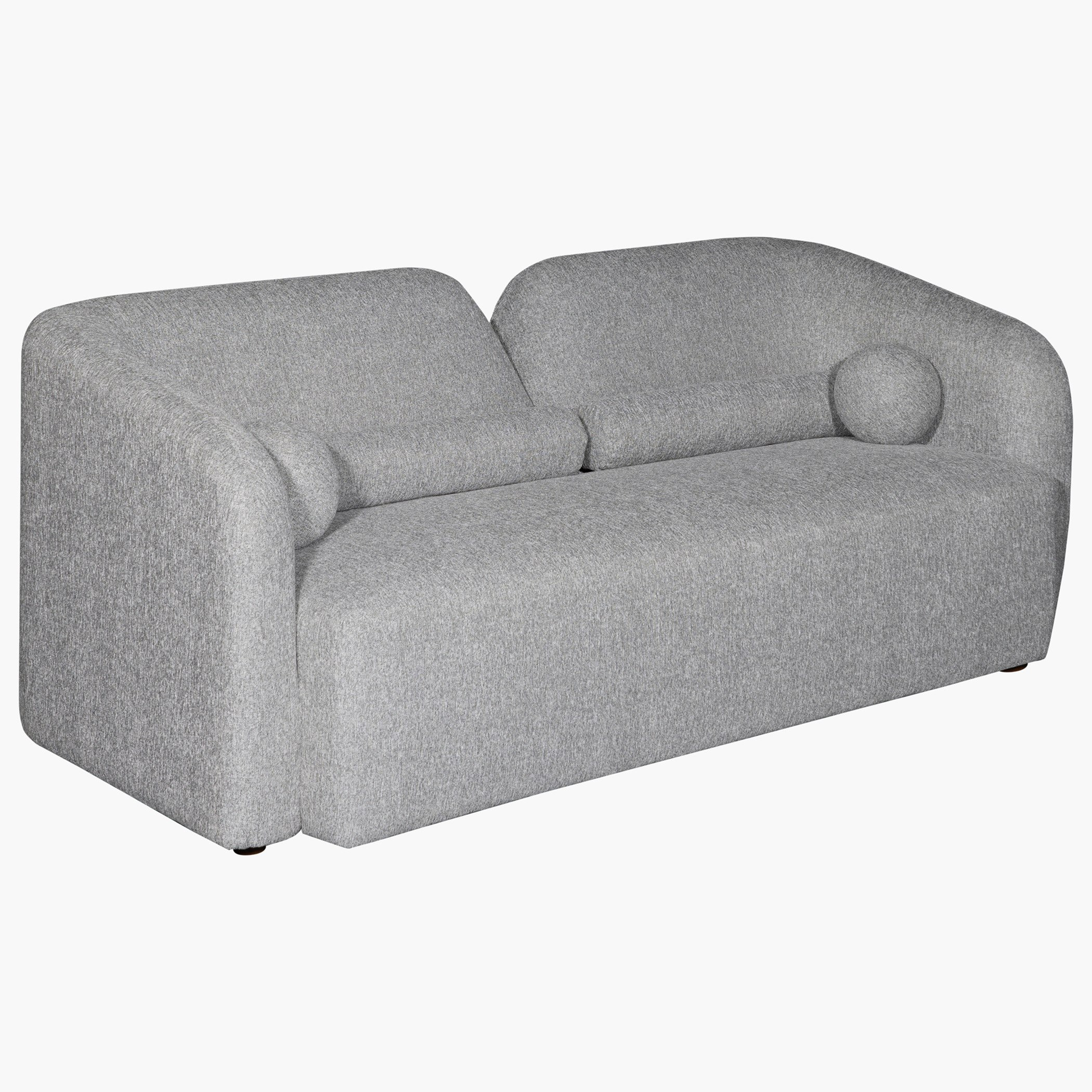 Copenhagen 3-Seater Fabric Sofa with 4 Cushions
