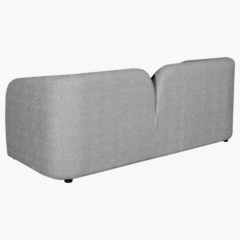 Copenhagen 3-Seater Fabric Sofa with 4 Cushions - Image 4