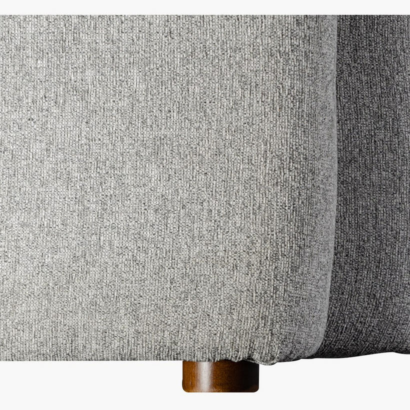 Copenhagen 3-Seater Fabric Sofa with 4 Cushions - Image 5