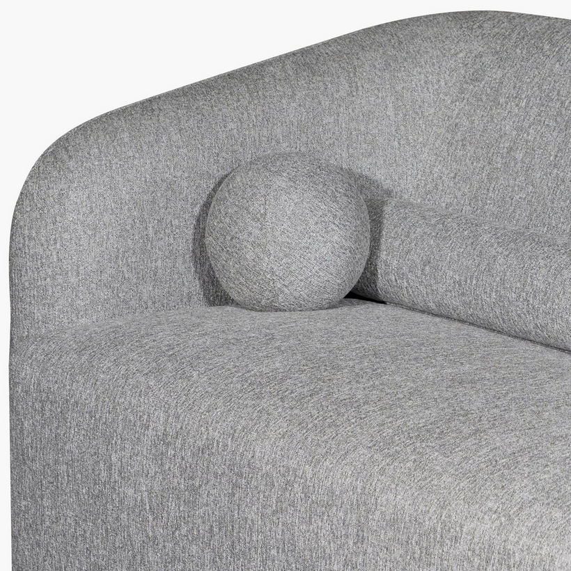 Copenhagen 3-Seater Fabric Sofa with 4 Cushions - Image 6