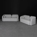 Copenhagen 3-Seater Fabric Sofa with 4 Cushions