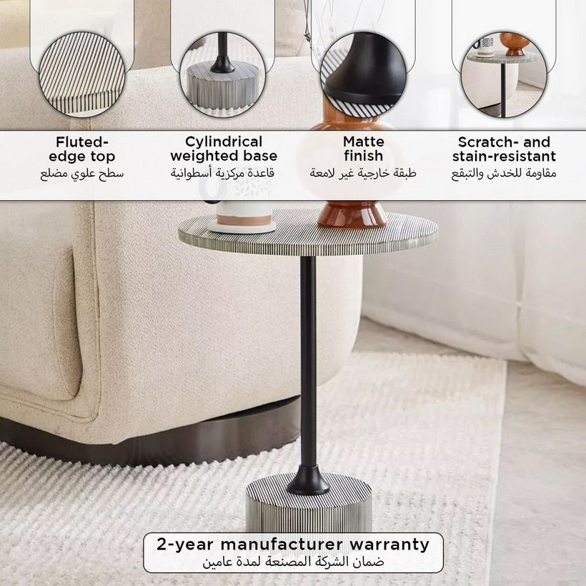 Vendra Cetria Premium Resin Side Table - Image 2