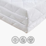 Luno Como Medicated Trifold Firm Rebonded Foam Single Mattress - 90x180x7 cm