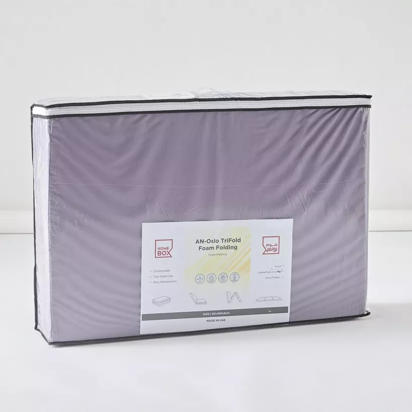 Luno Oslo Trifold Foam Folding Single Mattress - 90x190x6 cm - Image 2