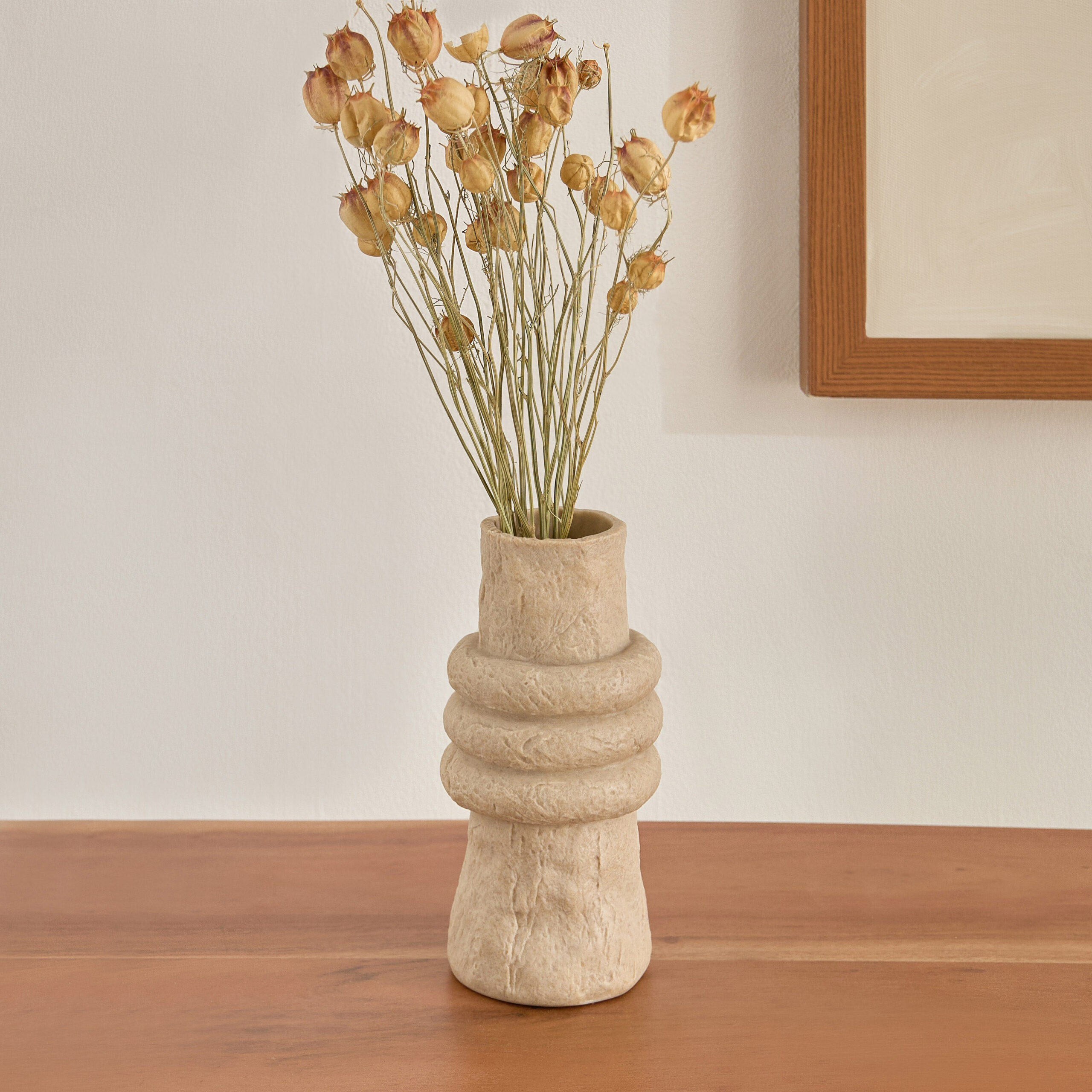 Whyton Travertine Vase - 10.5x10.5x20 cm