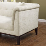 Anniston 3-Seater Fabric Sofa with 2 Cushions