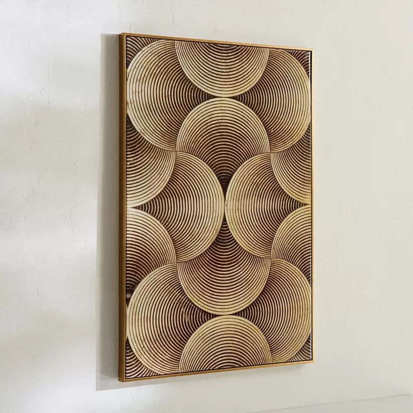 Cyprus Odean Abstract Framed Picture with ABS High Gloss Surface - 60x90x2.5 cm - Image 3