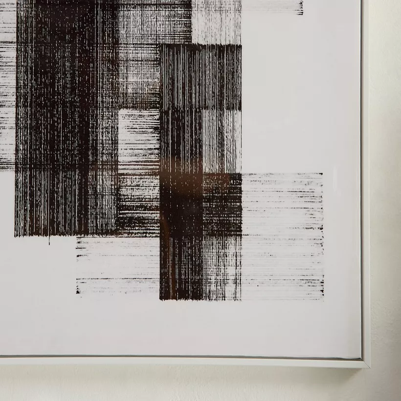Cyprus Odean Abstract Framed Canvas with ABS High Gloss Surface - 50x70x2.8 cm - Image 4
