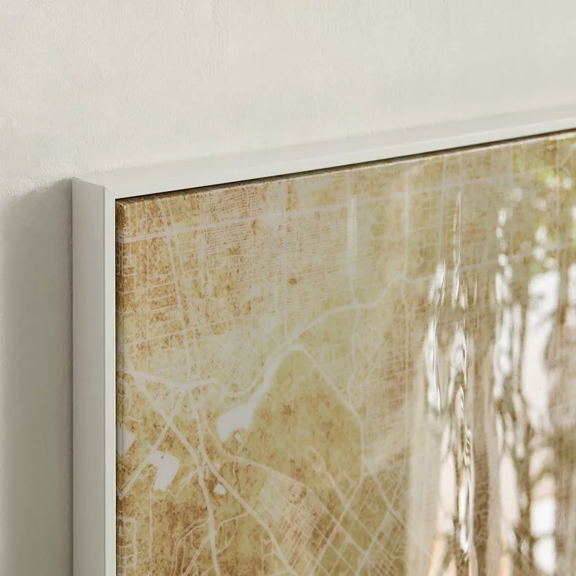 Cyprus Odean City Map Framed Canvas with ABS High Gloss Surface - 50x70x2.8 cm - Image 5