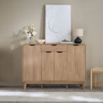 Nordica 22-Pair Shoe Cabinet with 4 Door and Drawer