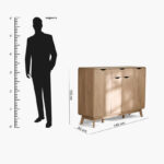 Nordica 22-Pair Shoe Cabinet with 4 Door and Drawer