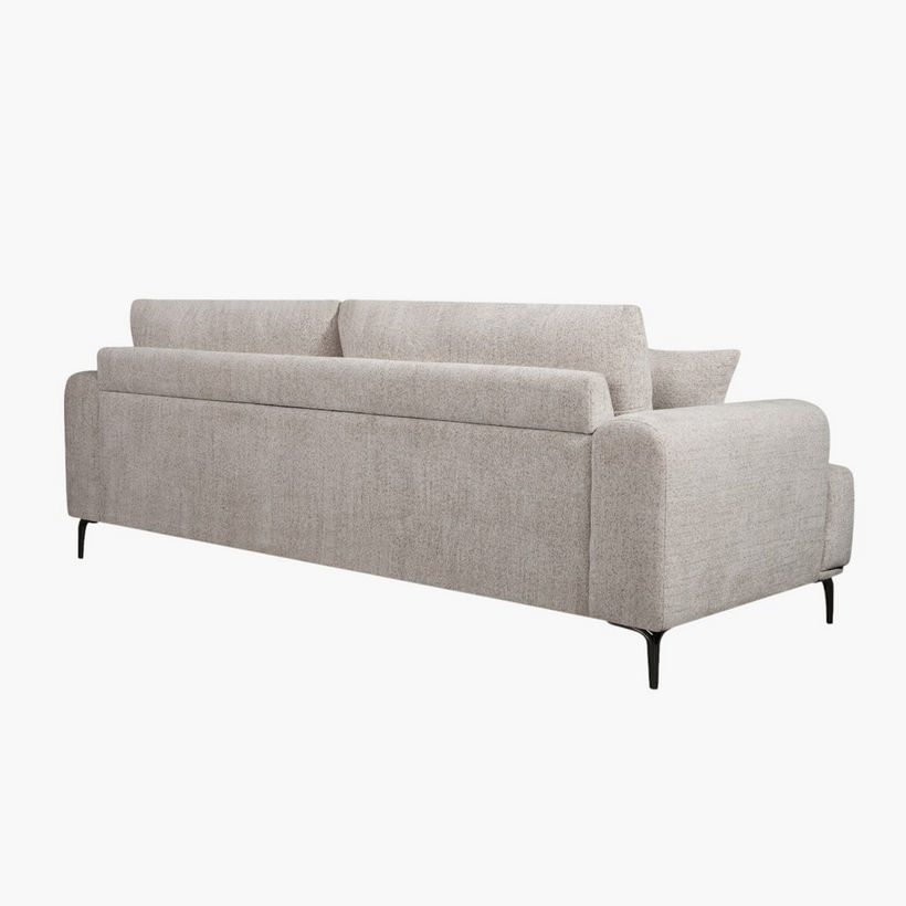 Porto 3-Seater Fabric Sofa with 2 Cushions - Image 6