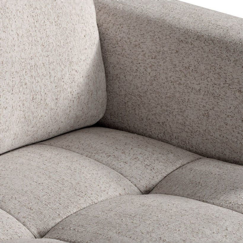 Porto 3-Seater Fabric Sofa with 2 Cushions - Image 7