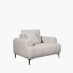 Porto Armchair Fabric Sofa with Cushion