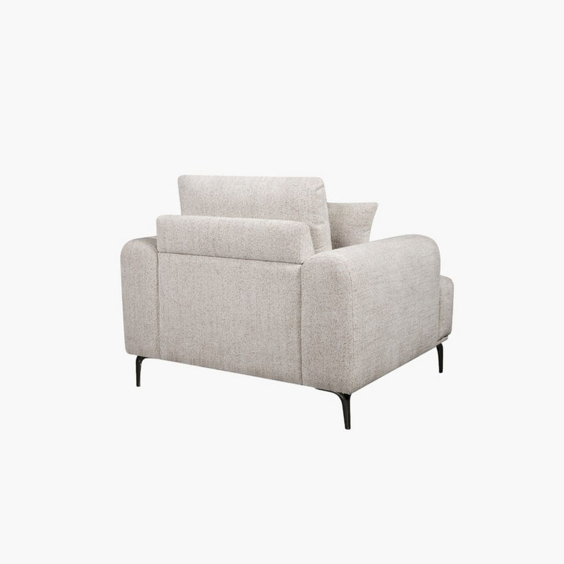 Porto Armchair Fabric Sofa with Cushion - Image 6