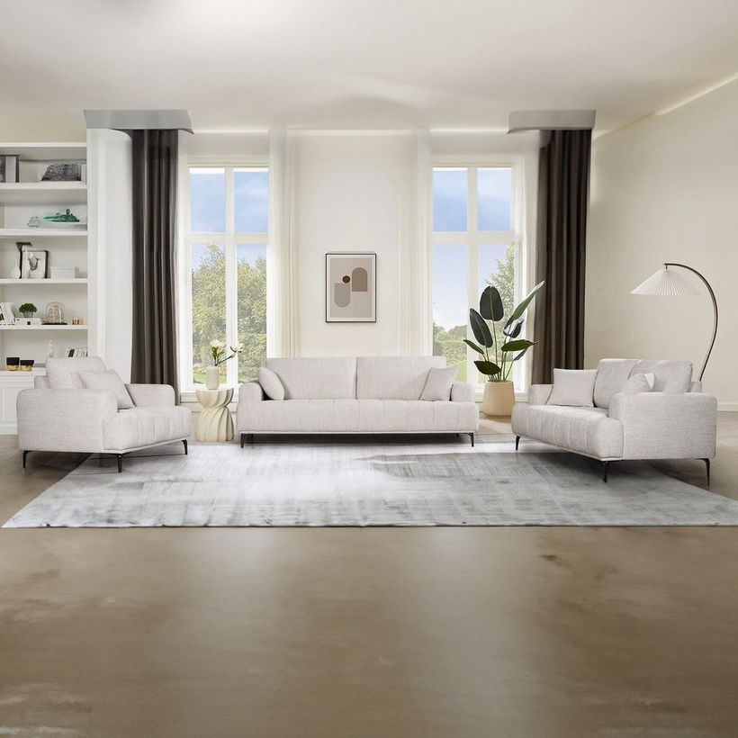 Porto Armchair Fabric Sofa with Cushion - Image 10