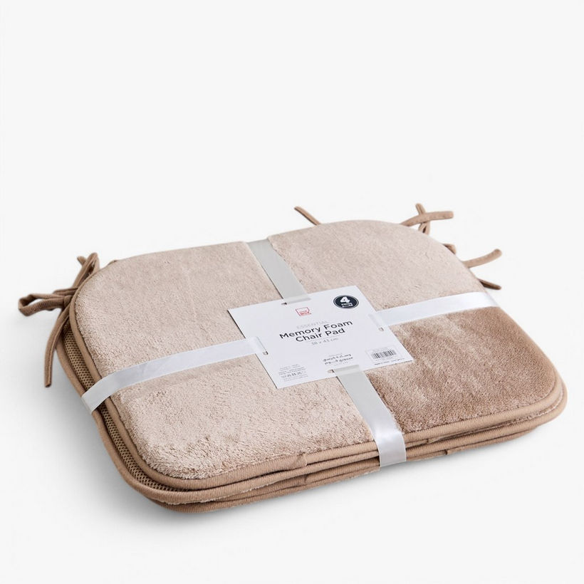 Essential 4-Piece Memory Foam Chair Pad Set - 38x43 cm - Image 2