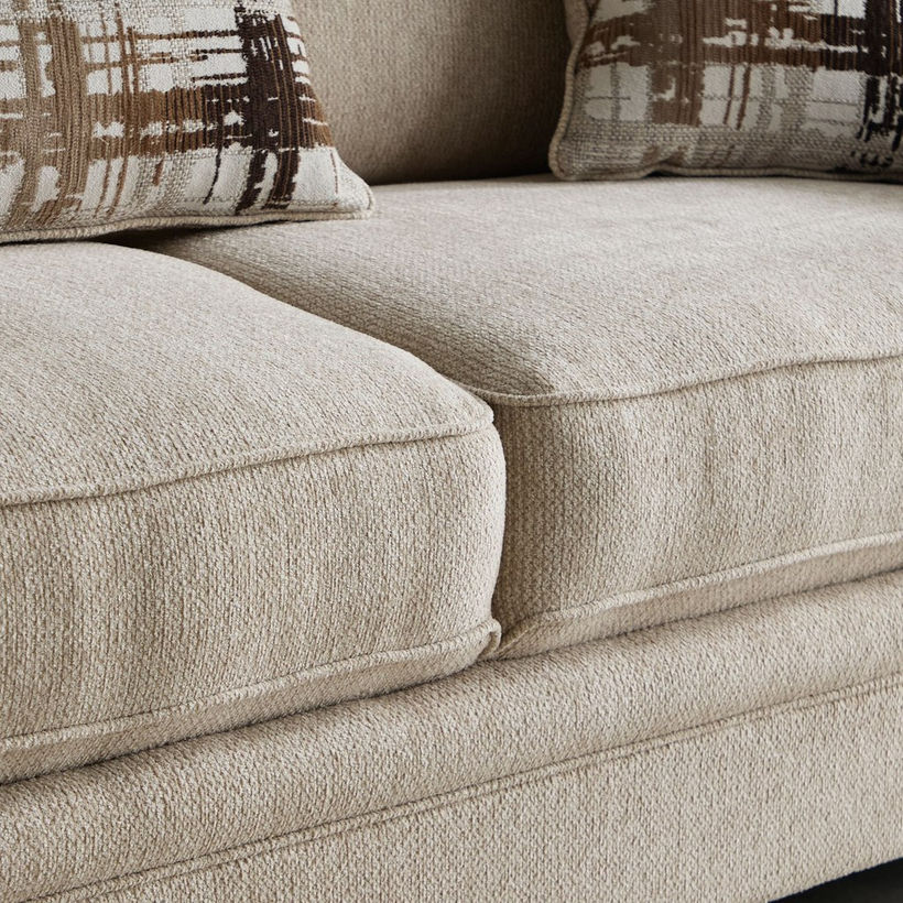 Urban 3-Seater Fabric Sofa with 3 Cushions - Image 7