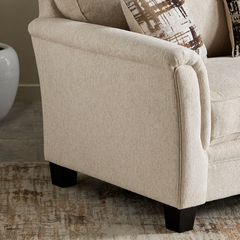 Urban 3-Seater Fabric Sofa with 3 Cushions - Image 8