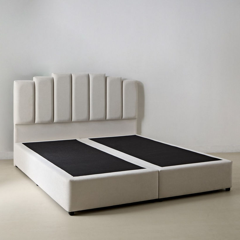 Movo Curvy Rio Upholstered King Bed - 180x200 cm - Image 9