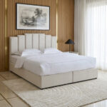 Movo Curvy Rio Upholstered King Bed - 180x200 cm