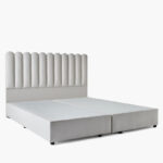 Movo Curvy Brooks Upholstered Queen Bed - 160x200 cm