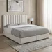 Movo Curvy Brooks Upholstered Queen Bed - 160x200 cm - Image 12