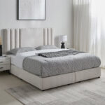 Movo Curvy Galaxy Twin Upholstered Bed - 120x200 cm