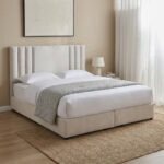 Movo Curvy Galaxy Upholstered Queen Bed - 140x200 cm