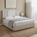 Movo Curvy Galaxy Upholstered Queen Bed - 140x200 cm - Image 12