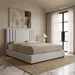 Movo Curvy Galaxy Upholstered Queen Bed - 160x200 cm - Image 12