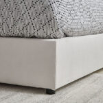 Movo Curvy Wing Back Twin Upholstered Bed - 120x200 cm