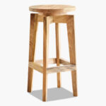 Cavon Rixos Solid Wood Bar Stool