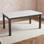 Orlando Genuine 6-Seater Marble Top Dining Table Set