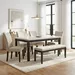Orlando Genuine 6-Seater Marble Top Dining Table Set - Image 15