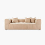 Blob 3-Seater Fabric Sofa with 3 Cushions