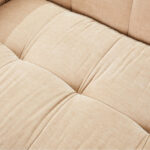 Blob 3-Seater Fabric Sofa with 3 Cushions