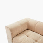 Blob 3-Seater Fabric Sofa with 3 Cushions