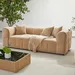 Blob 3-Seater Fabric Sofa with 3 Cushions - Image 11