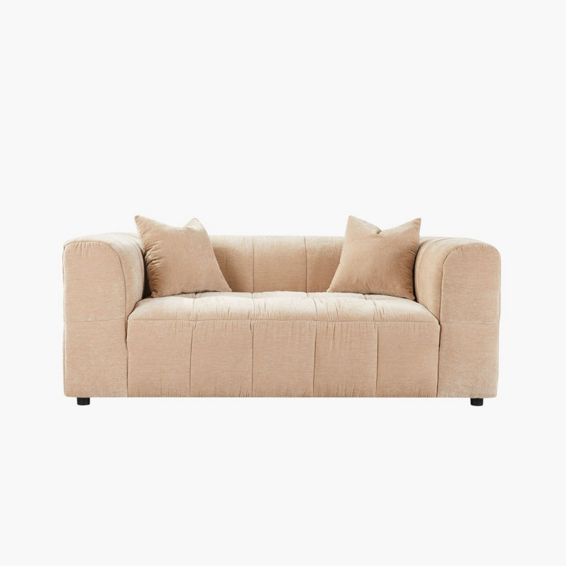 Blob 2-Seater Fabric Sofa with 2 Cushions - Image 3