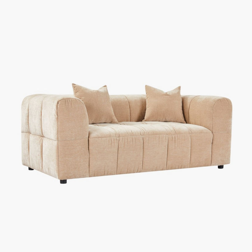 Blob 2-Seater Fabric Sofa with 2 Cushions - Image 4