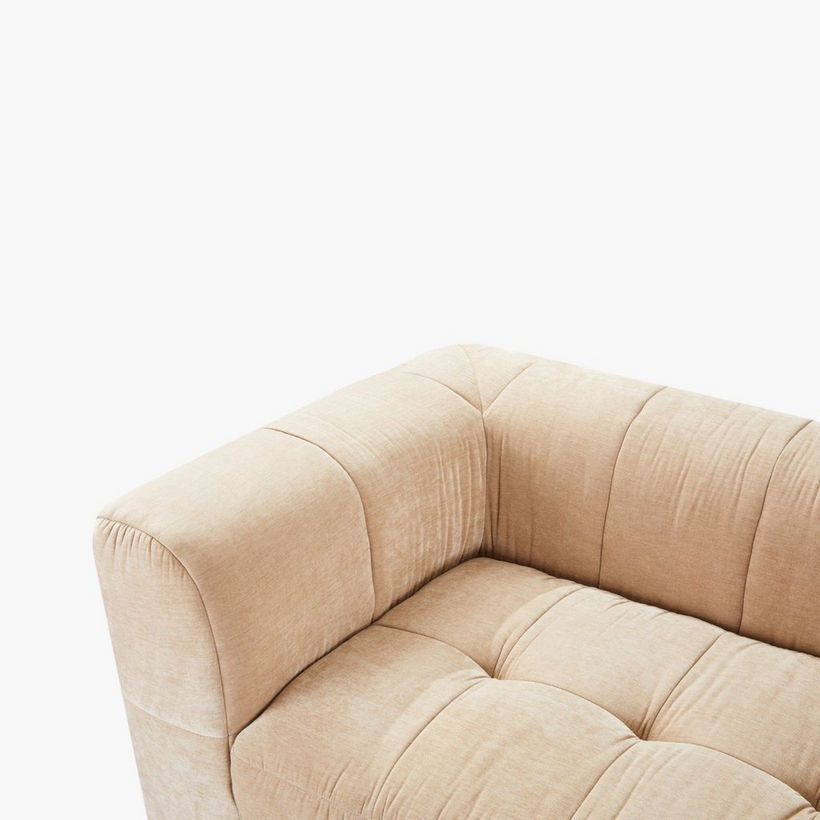 Blob 2-Seater Fabric Sofa with 2 Cushions - Image 6