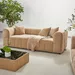 Blob 2-Seater Fabric Sofa with 2 Cushions - Image 11