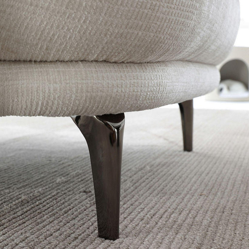 Cologne 3-Seater Fabric Sofa with 2 Large and 2 Small Cushions - Image 6