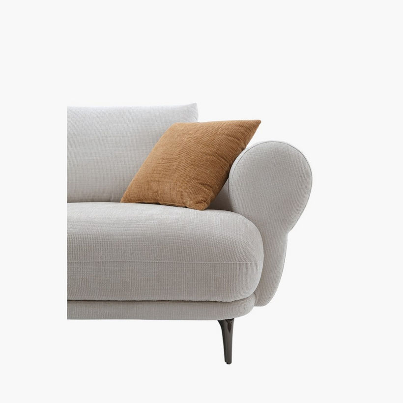 Cologne 3-Seater Fabric Sofa with 2 Large and 2 Small Cushions - Image 7