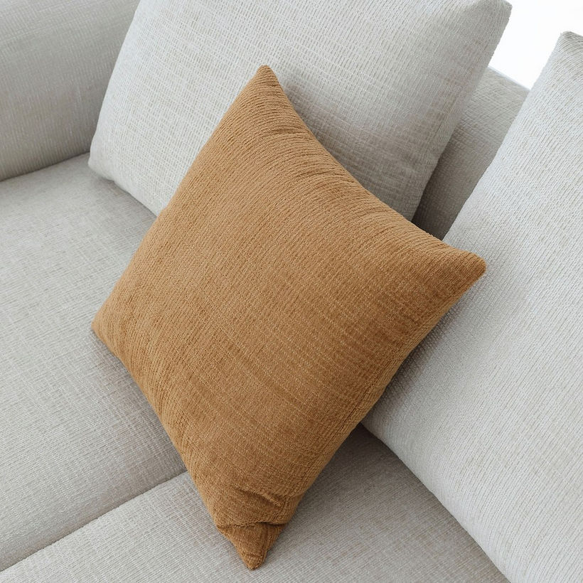 Cologne 3-Seater Fabric Sofa with 2 Large and 2 Small Cushions - Image 9