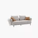 Cologne 3-Seater Fabric Sofa with 2 Large and 2 Small Cushions - Image 11